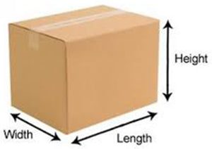 552 x 203 x 203mm Long Cardboard Boxes - Single Wall
