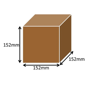 152 x 152 x 152mm Small Square Single Wall Cardboard Boxes 3, 10, 50, 100