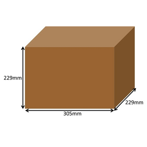 305 x 229 x 229mm Long Cardboard Boxes - Single Wall