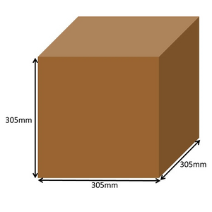 305 x 305 x 305mm Square Cardboard Boxes - Single Wall