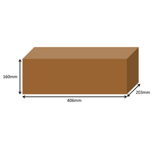 406 x 203 x 160mm Long Cardboard Boxes - Single Wall