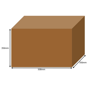 508 x 356 x 356mm Long Cardboard Boxes - Single Wall