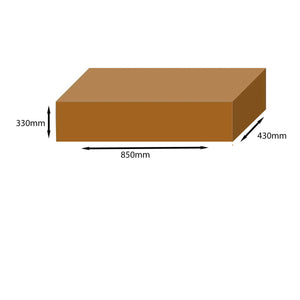 850mm x 430mm x 330mm Heavy Duty Brown Packaging Single Wall Box