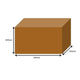 500mm x 500mm x 400mm Heavy Duty Double Wall Packaging Brown Box