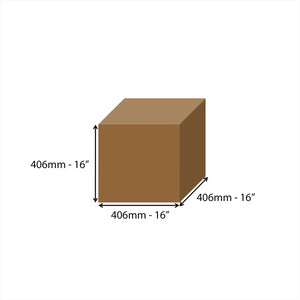 406 x 406 x 406mm - 16" x 16" x 16" Double Wall Cardboard Box
