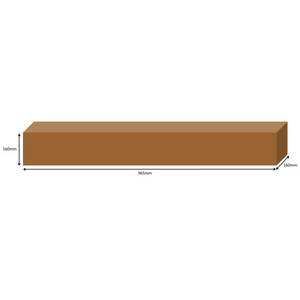965 x 160 x 160mm Long Cardboard Boxes - Single Wall
